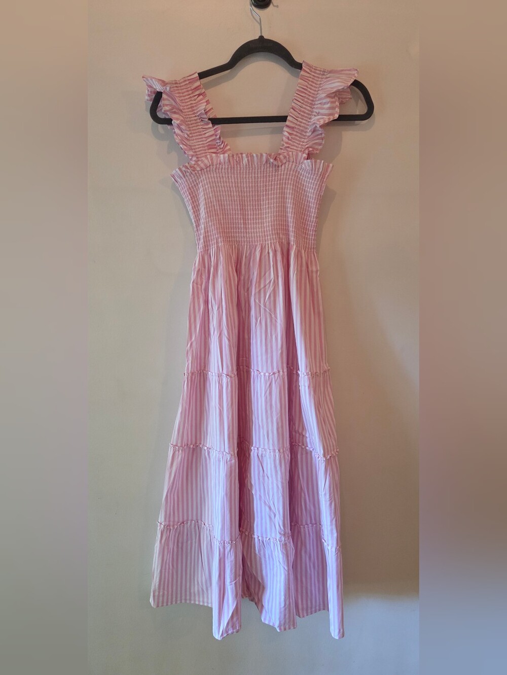 Hill House Pink Striped Nap Dress